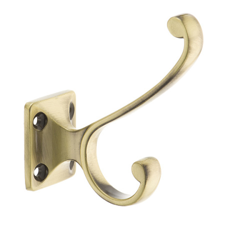 Крючок, KR 0130, двухрожковый, бронза