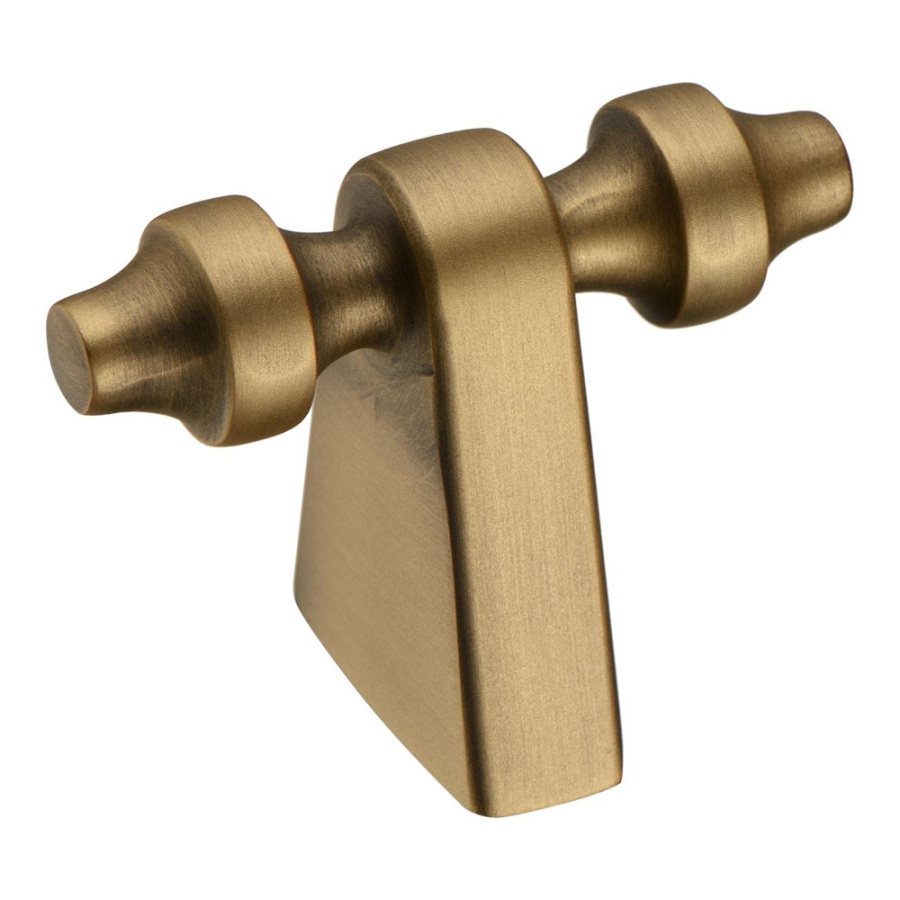 Ручка-кнопка, 4121 016MP30, 55х15х35мм, металл, состаренная латунь