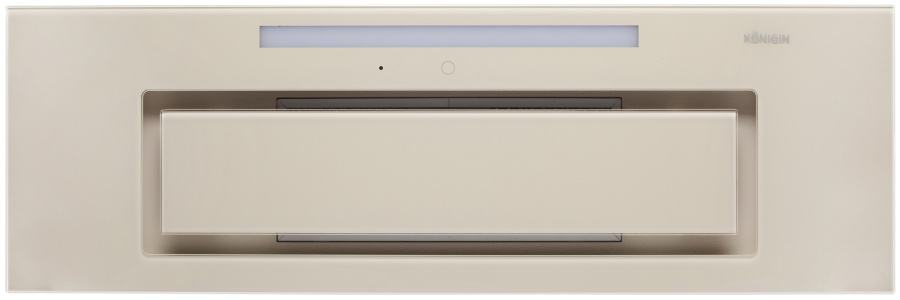 Вытяжка полновстраиваемая Navi Glass, 90см, б/угольного фильтра, слон. кость, ПДУ, Konigin