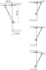 Кронштейн газовый  60N, L=160мм, серый, GTV