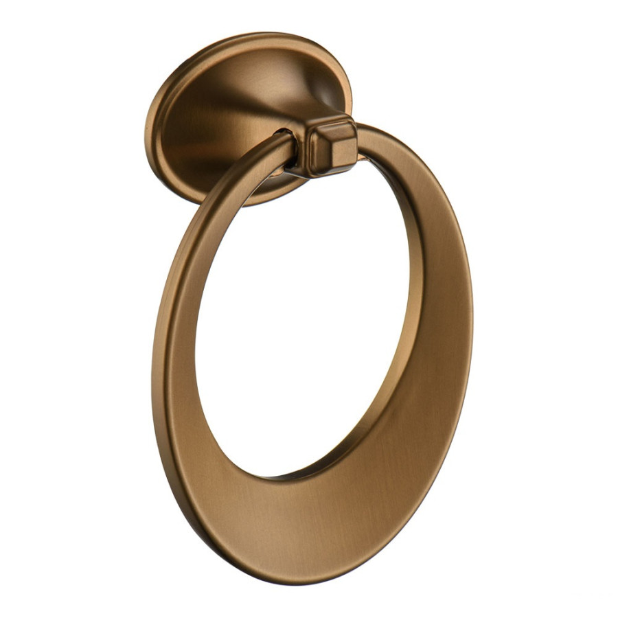 Ручка-кольцо, 906-Bronze, 20х56х80мм, металл, бронза