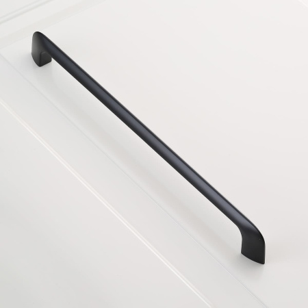 Ручка-скоба, MILANO, 256мм, металл, черный матовый