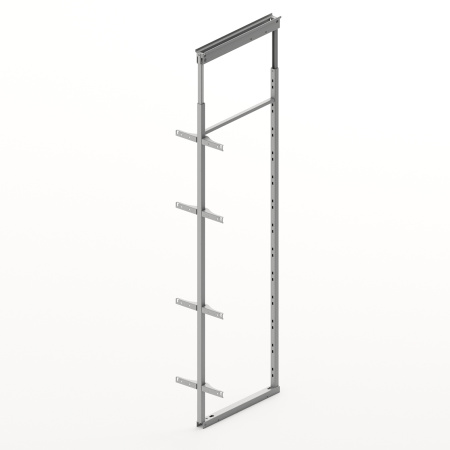 Комплект рамы OLONA, H1600-1950 мм, в шкаф 300 мм, с фасадным креплением, серебристый