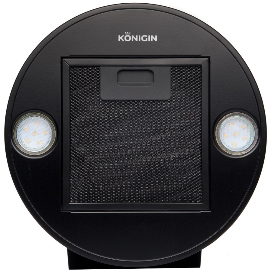 Вытяжка настенная Trinity Black, 31 см, без угольн. фильтра, ПДУ, черный, Konigin