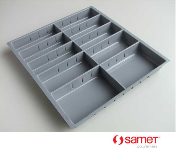Вкладыш для кухонных принадлежностей на 600мм, серый, Samet