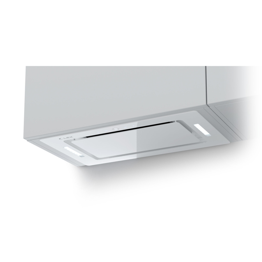 Вытяжка полновстраиваемая GS BLOC GS 600 WHITE, 60см, б/угольного фильтра, сенсор, ДУ, белый, Lex