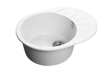 Мойка GranFest RONDO 580L с крылом, 579х445 мм, иней