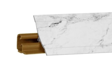 Плинтус LB-23, мрамор белый, 3000мм, Россия