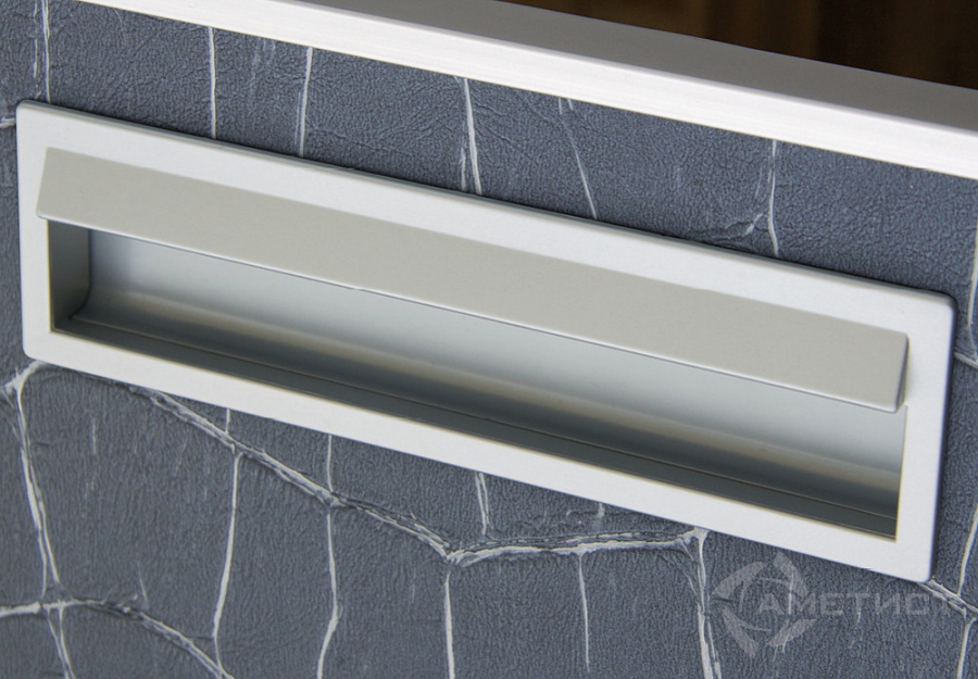 Ручка врезная, 1016-10С, 96мм, алюминий