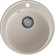 Мойка ЭкоМ 4800, d=480мм, кварц, белый (без сифона)
