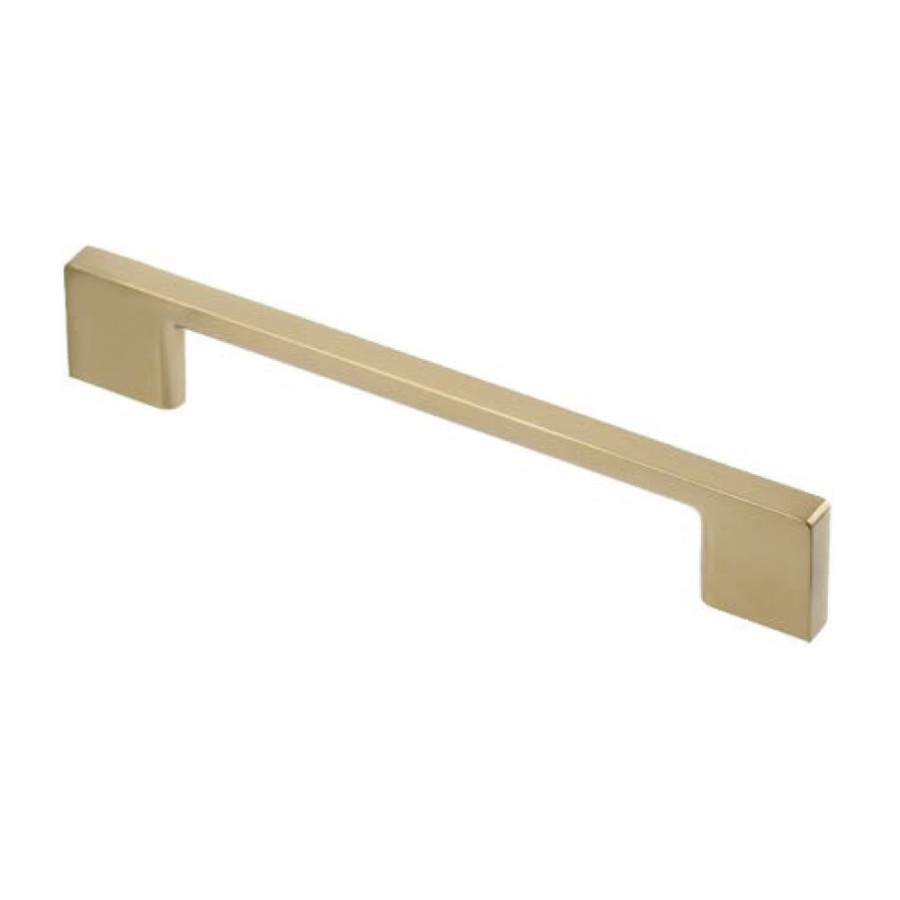 Ручка-скоба, UZ-819, 128мм, металл, позолоченная латунь