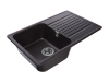 Мойка GranFest QUARZ 78, 736х476 мм, черный (прямоугольная, без сифона)