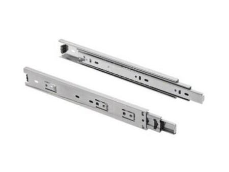 Направляющие полновыкатные h=45мм, L=650мм, хром, 1,0х1,0х1,0