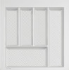 Лоток для кухонных принадлежностей TRAY 500, 390-450х420-490мм, белый, AQ