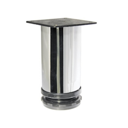 Опора регулируемая, d=50мм, h=150мм, сталь, хром, JET