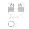 Вертикальная, 4хEURO+4хUSB A+C+индукц.зарядка, Ø120мм, автомат, пластик, белый, GLS