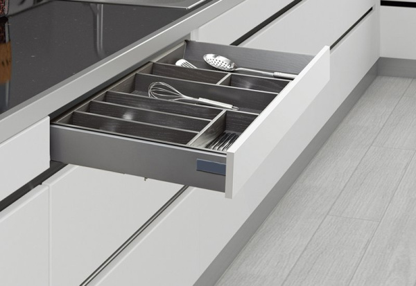 Ящик тонкостенный металлический, L=500мм, H=170мм, антрацит