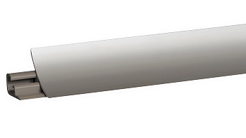 Плинтус LB-23 Lira, L=3000мм, пластик/алюминий, алюминий