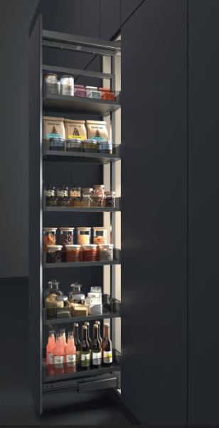 Рама колонны выдвижной S109LR, H1630-1830мм, в шкаф 300 мм, антрацит, Jet