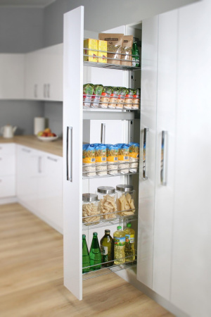 Колонна выкатная Maxima Classic с 5 корз, 200х1700мм, левая, с доводчиком, хром, Rejs