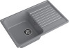 Мойка ЭкоМ 7448, 740х480мм, кварц, темно-серый (без сифона)