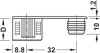 Болт RAFIX 20, 6,5х7х11мм, сталь, без покрытия, Hafele