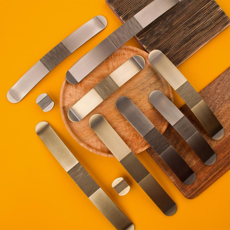 Ручка-кнопка, EL-7040 Oi, 50х45х35мм, металл, атласное серебро