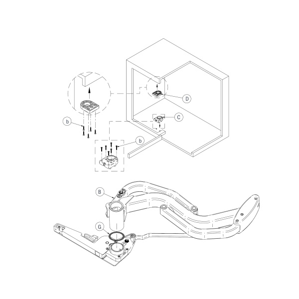 Fly Moon 3.0 Комплект амортизаторов для FlyMoon V3, на две полки, Vibo