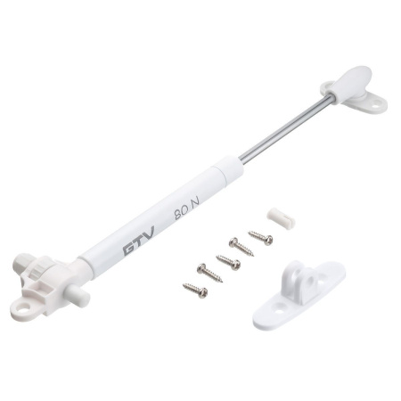 Кронштейн газовый 80N с доводчиком, белый, GTV