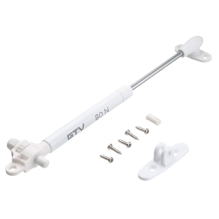 Кронштейн газовый 80N с доводчиком, белый, GTV