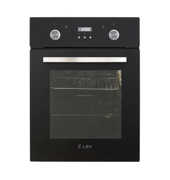 Духовой шкаф EDP 4571 BL, 45 см, стекло/нерж. сталь, черный, Lex