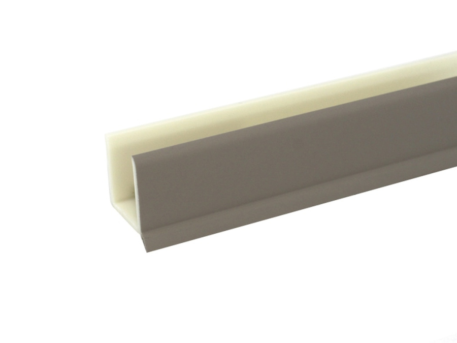 Кант П-образный декоративный, 4000х20мм, пластик, капучино soft touch, Россия