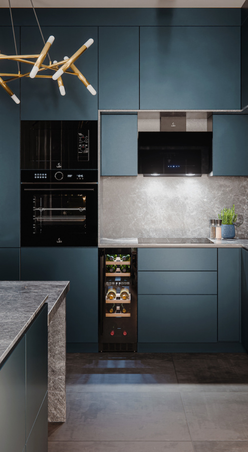 Винный шкаф LWD3017BL DUAL ZONE, 820х295х570 мм, стекло, черный, Lex