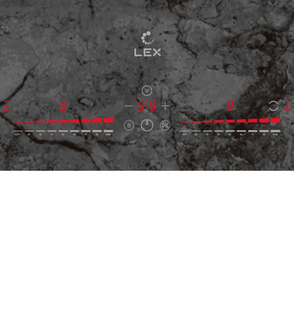 Варочная панель индукционная EVI 640-1 F DS, 60 см, стеклокерамика, мрамор, Lex