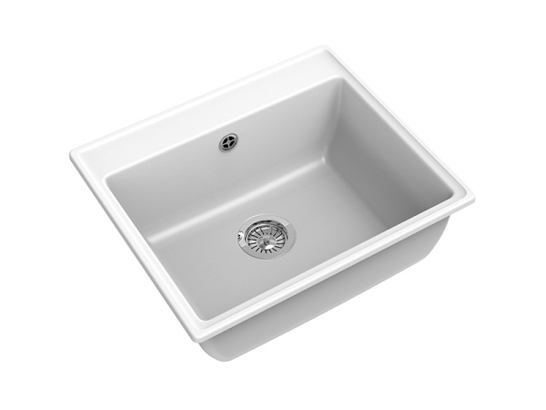 Мойка GranFest VERTEX V-580, 580х500 мм, иней