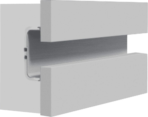 Горизонтальная ручка-профиль C-образная, h=73 мм, L=2,5м, золото матовое, AQ