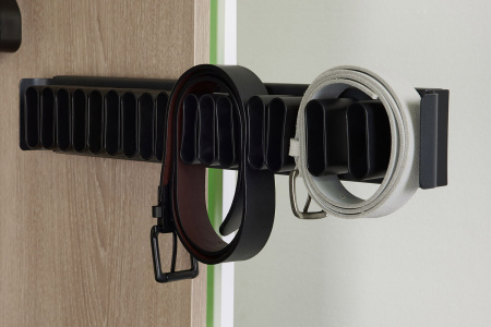 Вешалка для галстуков и ремней, 450мм, D 475 мм, выдвижная, черный, Kessebohmer