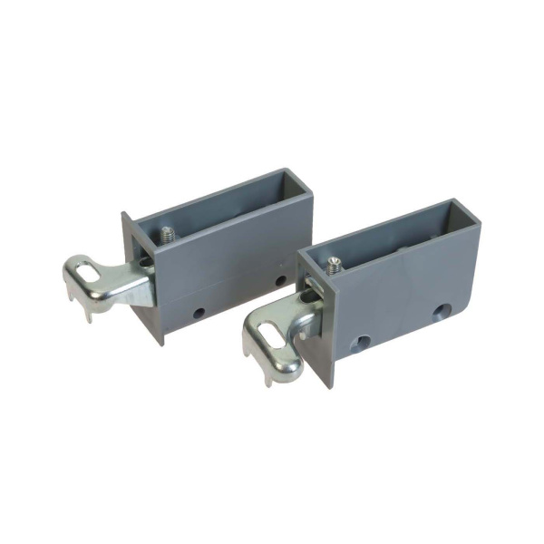 Крепление с регулировкой, серебристое левое