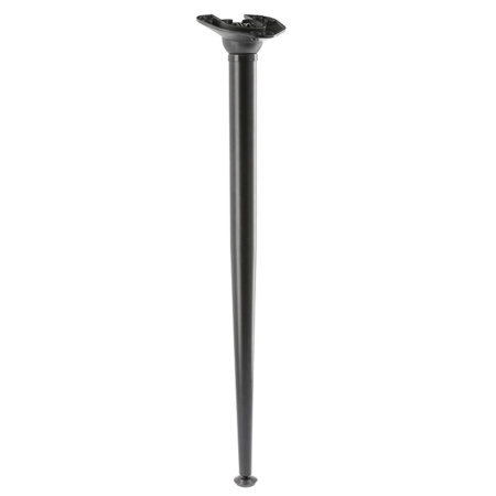 Опора складная, h=710мм, d=21-40мм, верх крепл, регулировка наклона и высоты, сталь, черный, GTV