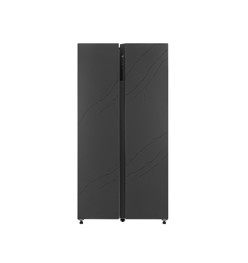 Холодильник отдельностоящий двухкамерный LSB530STGID, стекло/стоун, Lex