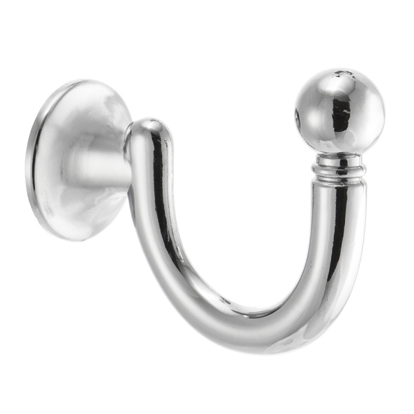 Крючок, KR 0150, однорожковый, хром