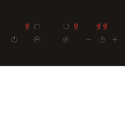 Варочная панель EVH 3020B BL, 30см, стеклокерамика, черный матовый, Lex