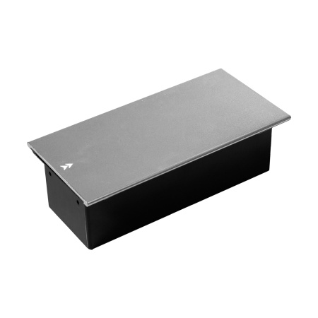 Встраиваемая, 2хEURO+2хUSB А, сдвижн. крышка, серебро, усовое заземл., алюминий/железо, JX-719K