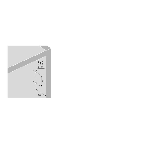 Толкатель Push to open Silent для петель с самозакрыванием, накладной, пластик, антрацит, Hettich