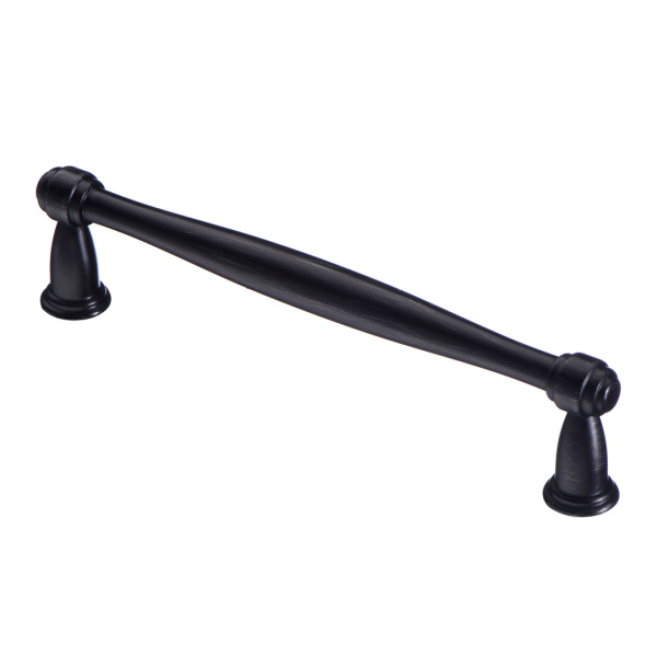 Ручка-скоба, 110, 128мм, металл, античный черный