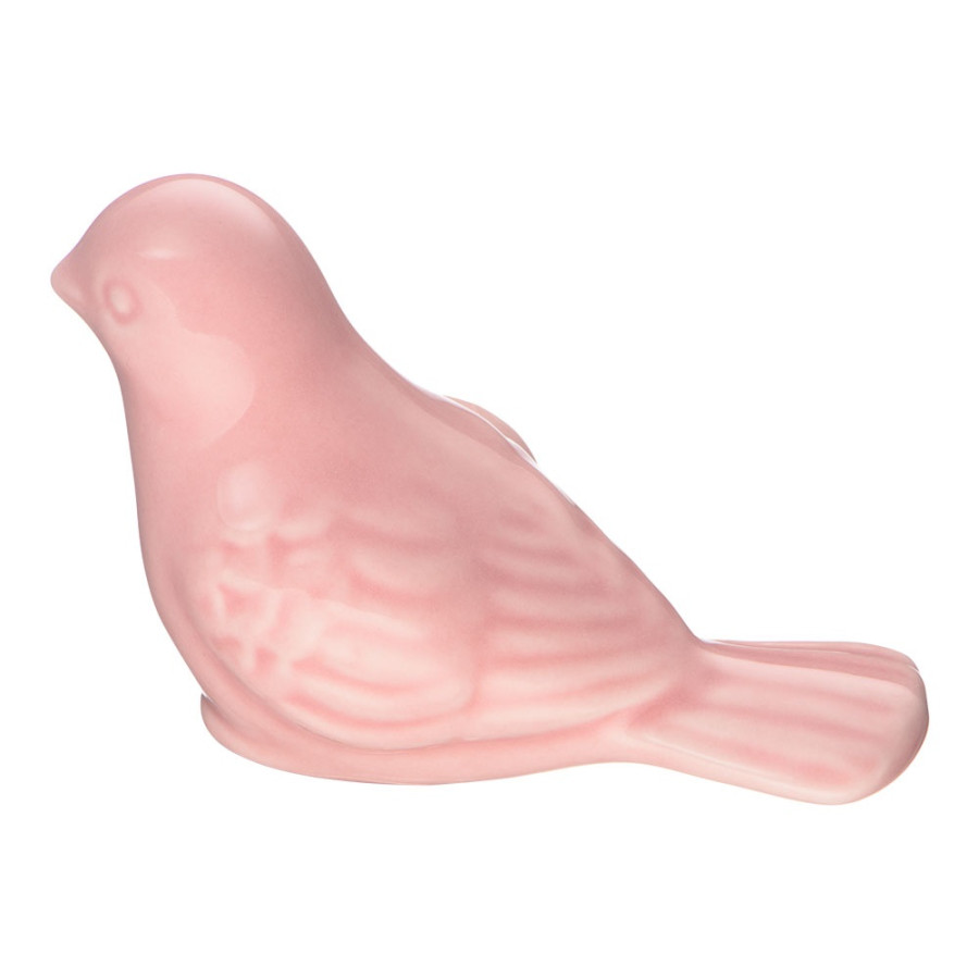Ручка-кнопка, BIRD 001 RIGHT, 26х50х37мм, керамика, розовый