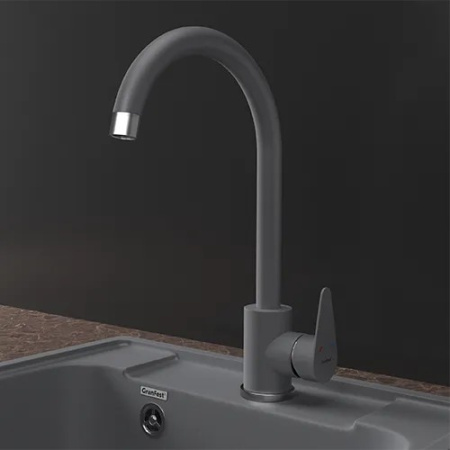 Смеситель GranFest Quarz Z-5412, темно-серый