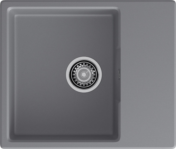 Мойка GranFest URBAN 658L, 580х490 мм, темно-серый