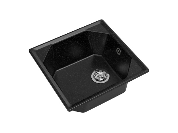 Мойка GranFest UNIQUE U-500, 500х500 мм, черный