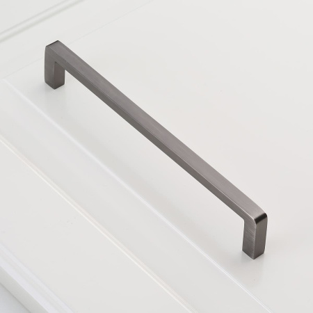 Ручка-скоба, BAGIO, 128мм, металл, шлифованный титан